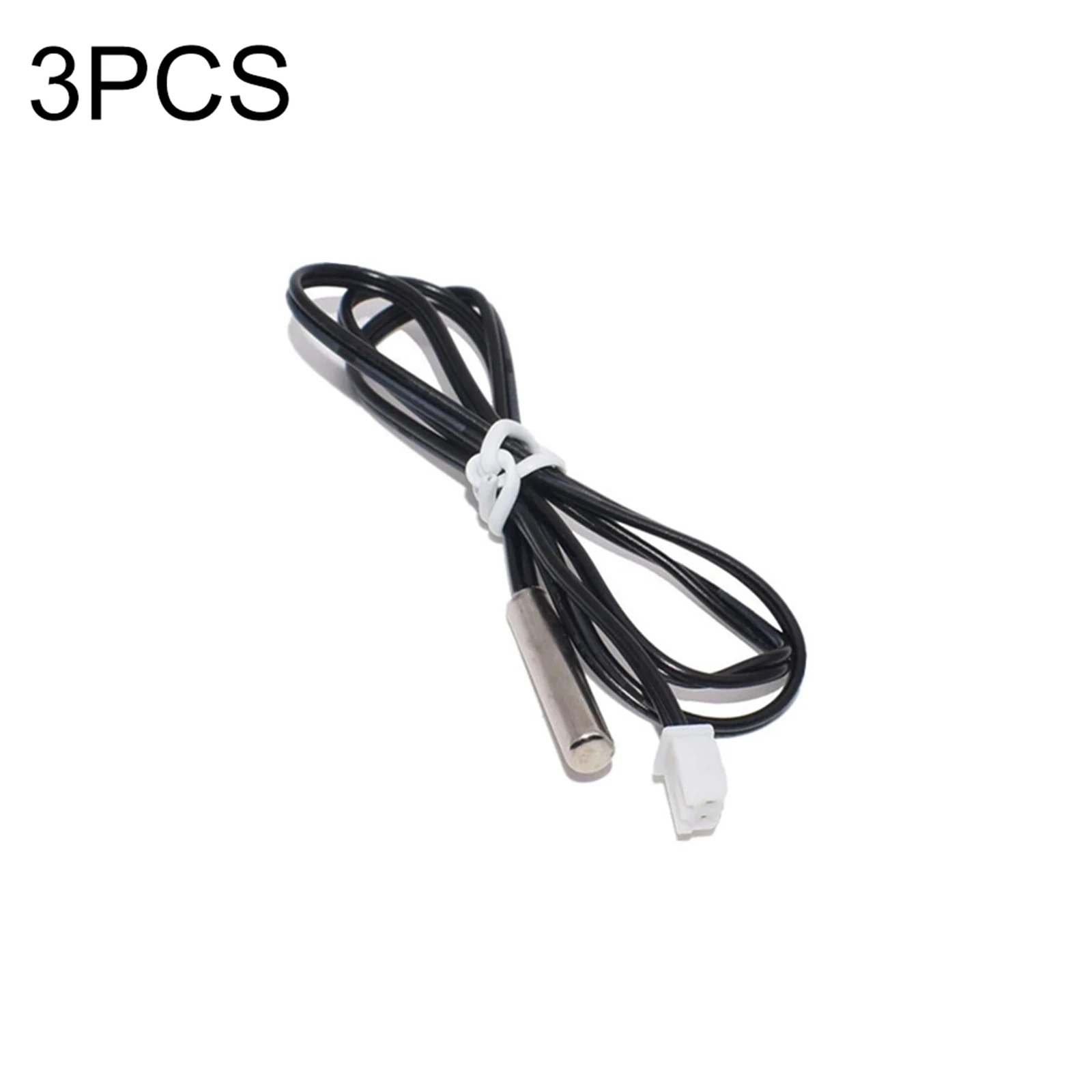 3Pcs 2M 10K 3950 Thermistor Temperature Sensor Support -25 To 125 Degree Celsius For Air Conditioner Refrigerator Water Fountain