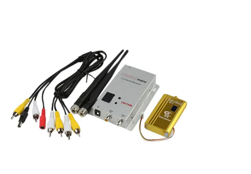 Receptor transmisor de Audio y vídeo para cuadricóptero QAV250 1,2 FPV, 1,2 Ghz, 1500G, 8 canales, 250 mw, AV inalámbrico