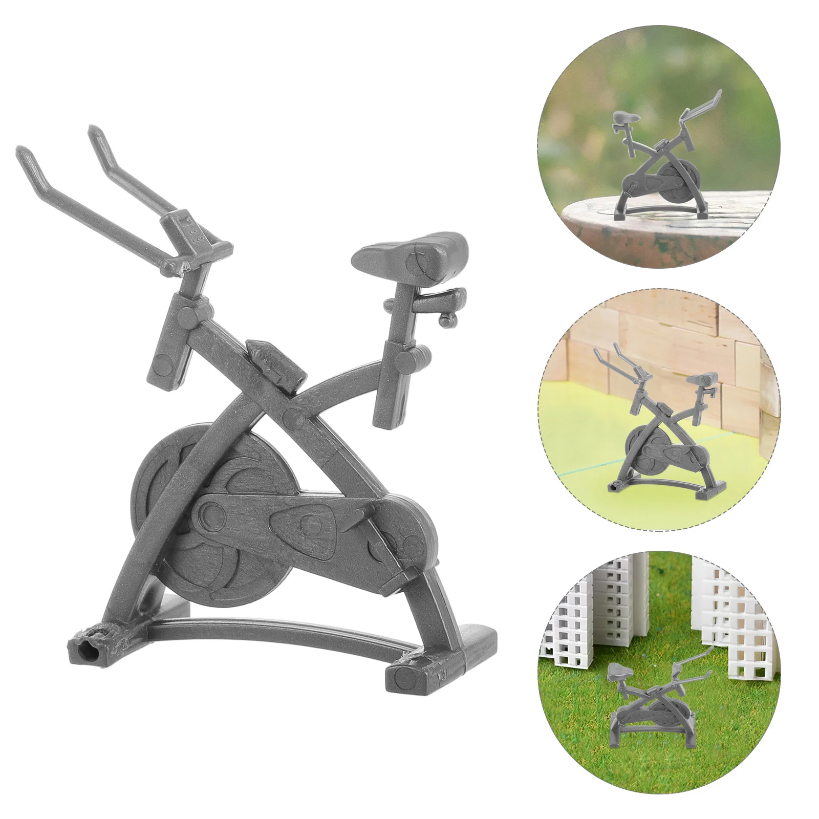 Fitness Equipment Model Gym Decor Miniature Models for Accessories Plastic Mens Office Decorations House Ornament