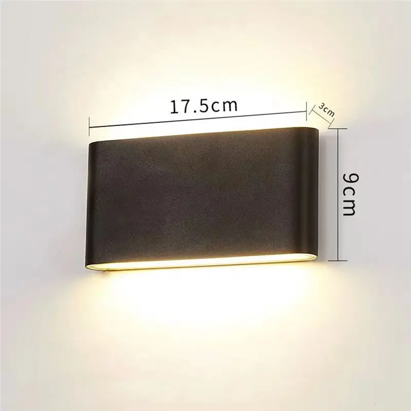 ABZC-LED في الهواء الطلق مقاوم للماء الجدار مصباح غرفة نوم غرفة المعيشة شرفة الجدار ضوء الجدار الخارجي مصباح الشمعدان تركيبات #5