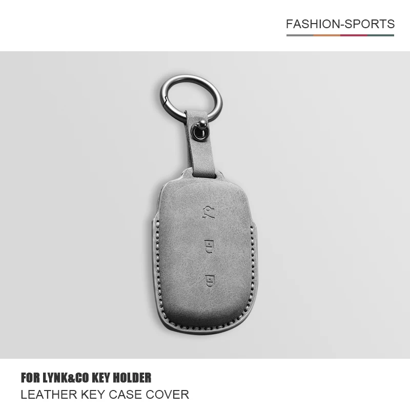 

Car Smart Remote Key Case For LYNK&CO LYNKCO Z20 Z10 LYNK CO 2024 Leather Protection Cover Shell Keychain Holder Fob Accessories