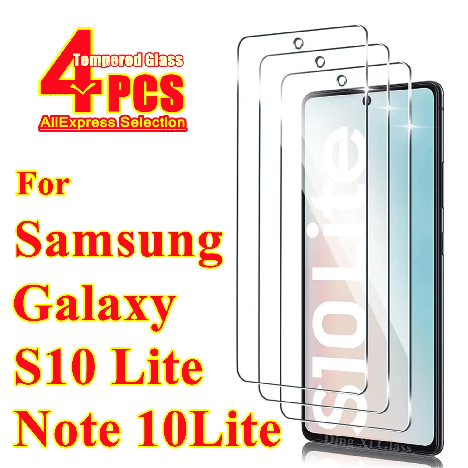 

For Samsung Galaxy S10 Lite Note 10 Lite tempered glass high-definition anti drop screen protector 1/4piece