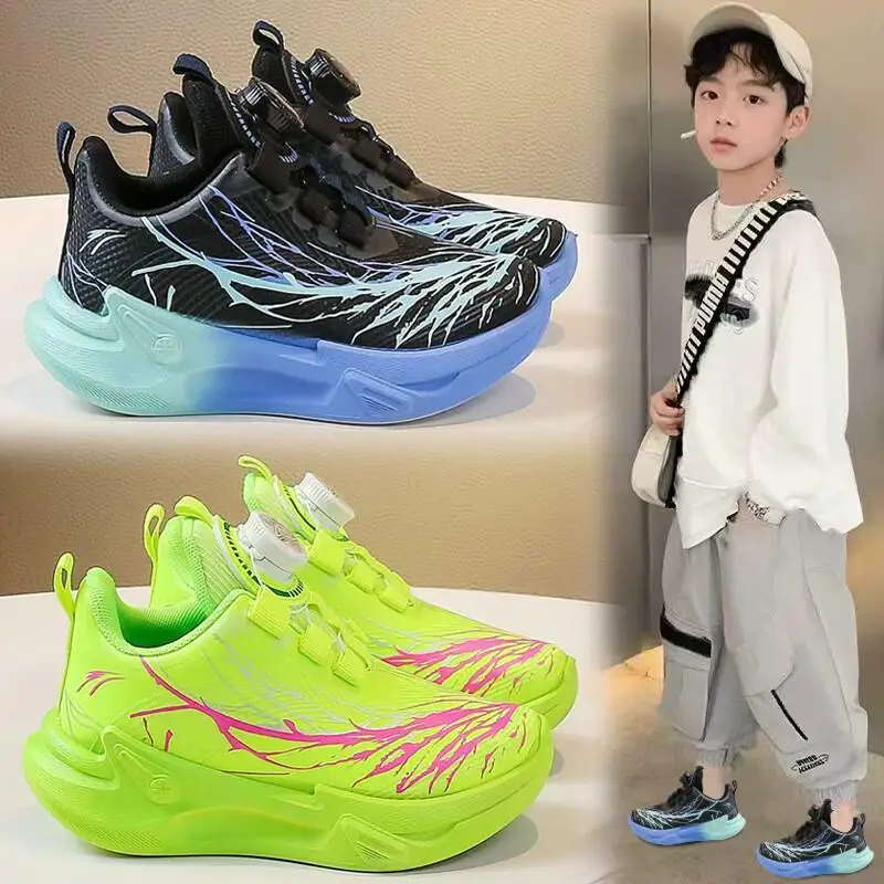 

Kawaii Casual Shoe Fashion Childrens Shoes Boys Sports Shoes Mesh Breathable Running Shoes For Kids Boys Basketball Shoes For