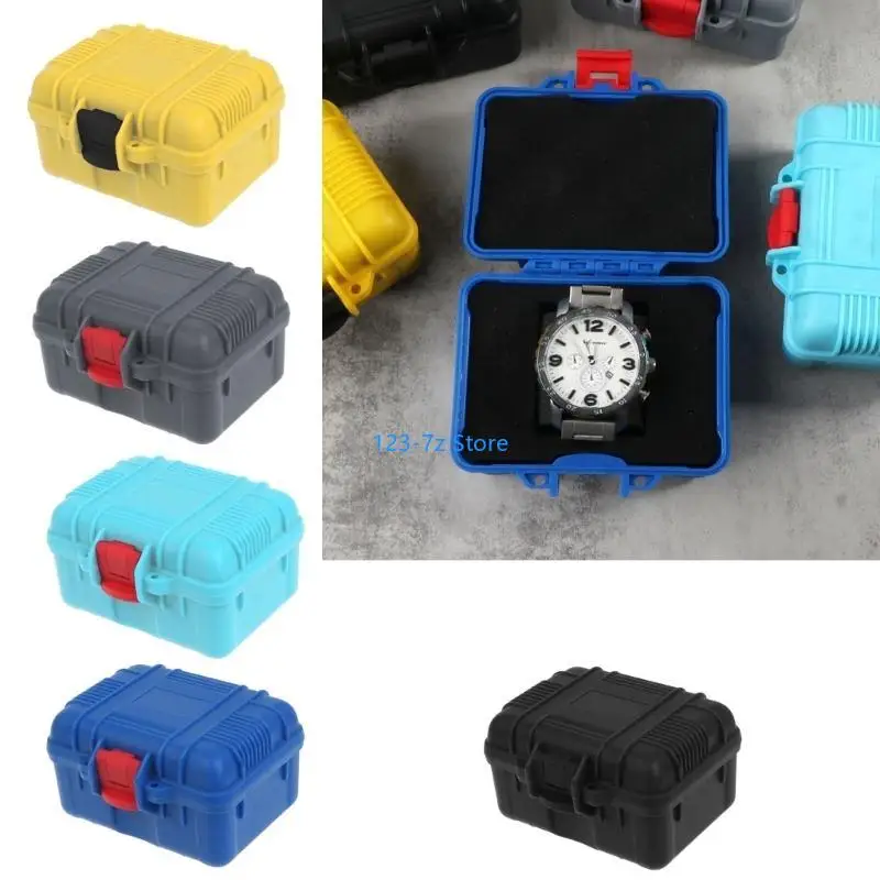 

A9BF Practical Watch Display Storage Box Travel Watch Case ABS Texture Suitable for Various Wristwatches and Smartwatches