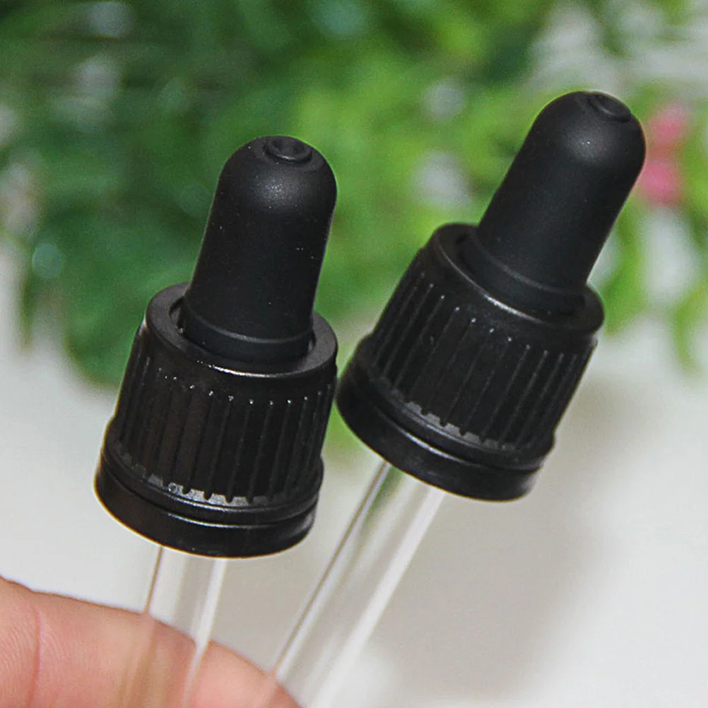 

6Pcs Glass Dropper Plastic Pointed Liquid Pipette for Essential Oil Bottles Aromatherapy Vials Durable Portable