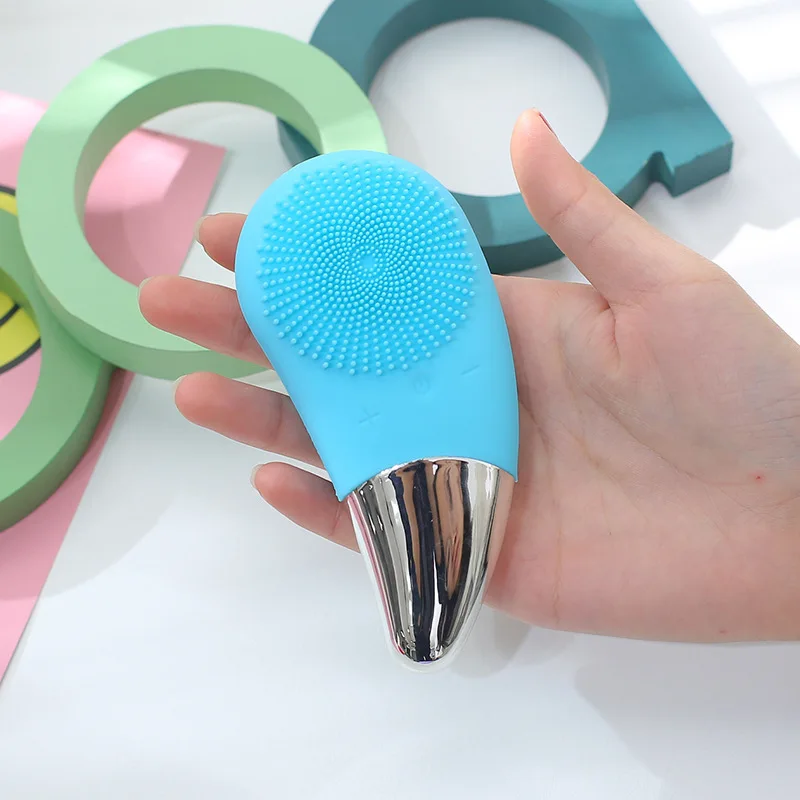 แปรงทําความสะอาดผิวหน้าอัลตราโซนิก, ทําความสะอาดรูขุมขนอย่างล้ําลึกพร้อมการนวดสั่นสะเทือน, เครื่องมือขัดผิวไฟฟ้าสําหรับผลิตภัณฑ์บํารุงผิว