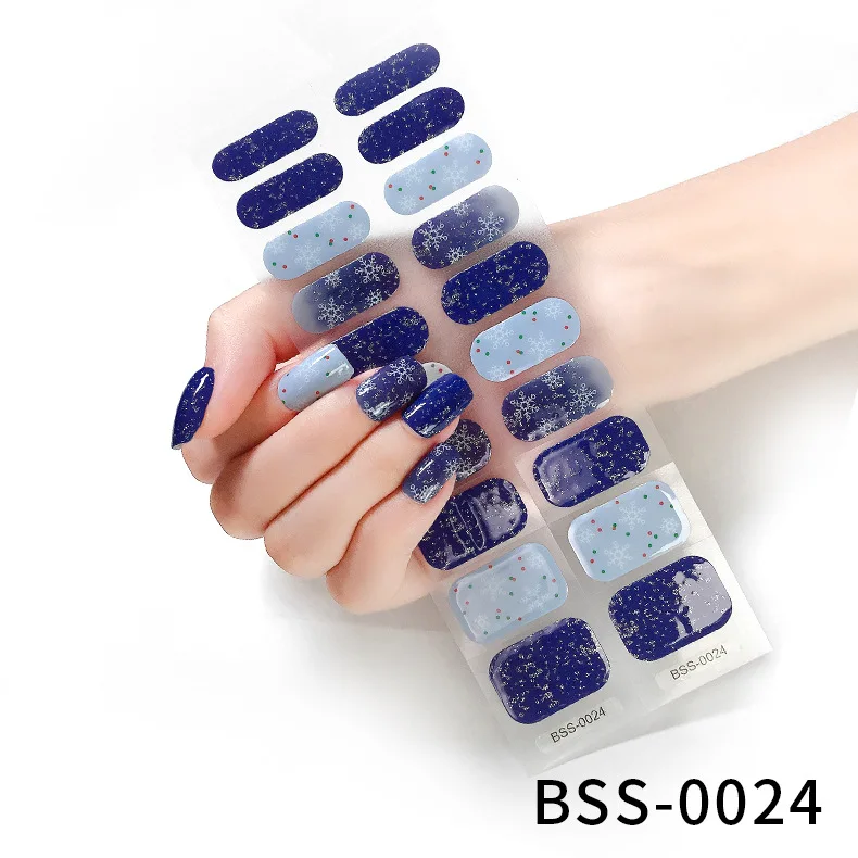 20 Streifen UV-Gel Nagel halb gehärtete Nagel aufkleber Kleber wasserdicht langlebige Voll paste Nagel Streifen Nagel Charms UV-Lampe brauchen