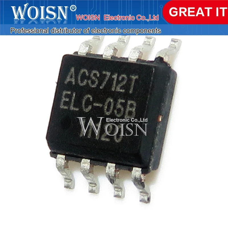 10PCS ACS712ELCTR-05B-T ACS712ELC ACS712 SOP-8