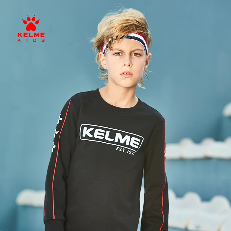 

KLEME KIDS Boys' Crew Neck Sweater Long Sleeve Autumn Middle-aged Children's Football Sports Suit 36833017