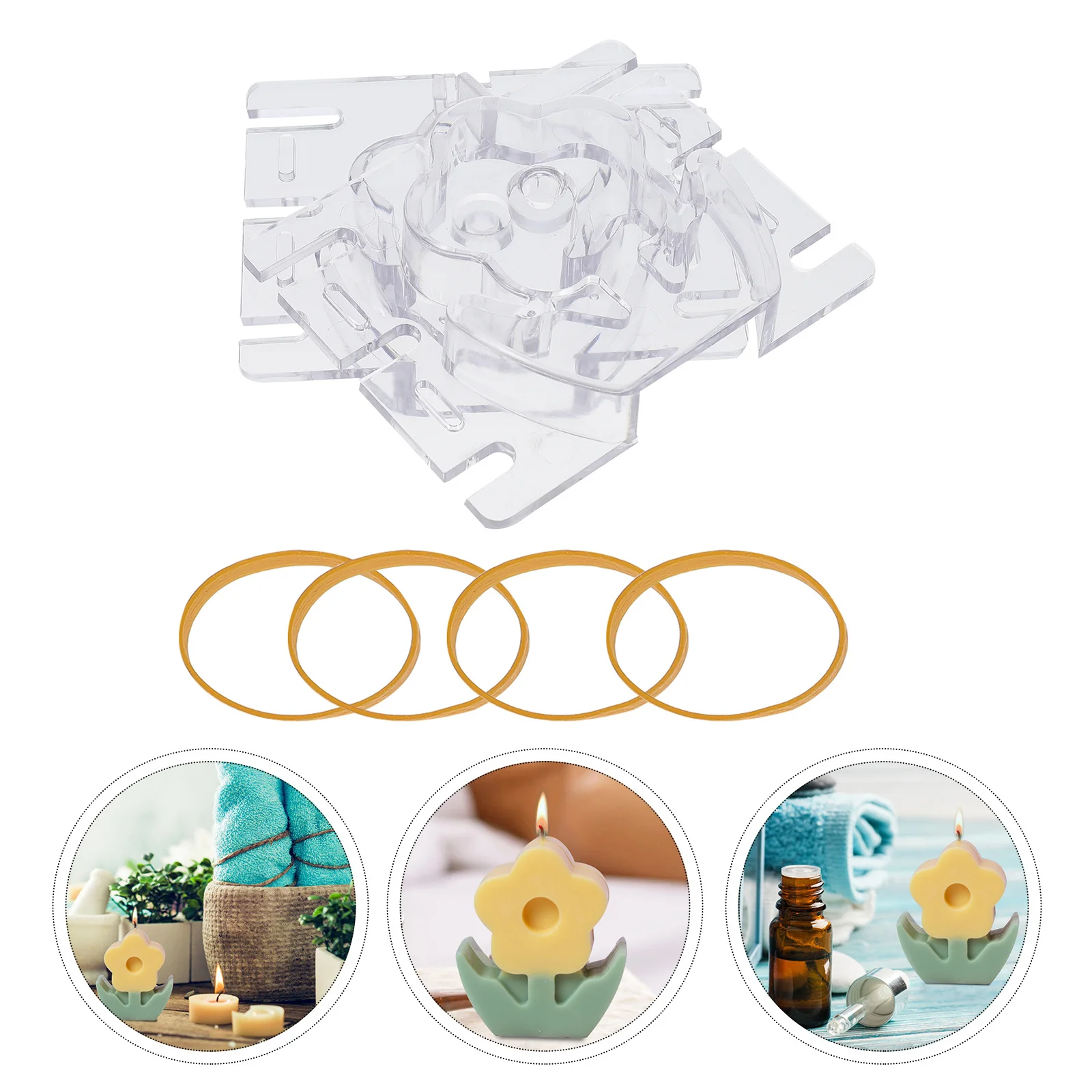 

1 set 1 Set Of Small Flower Plastic Mold Diy Crafts Making Tool For Scented Aromatherapy Desktop Ornament Handmade Gift