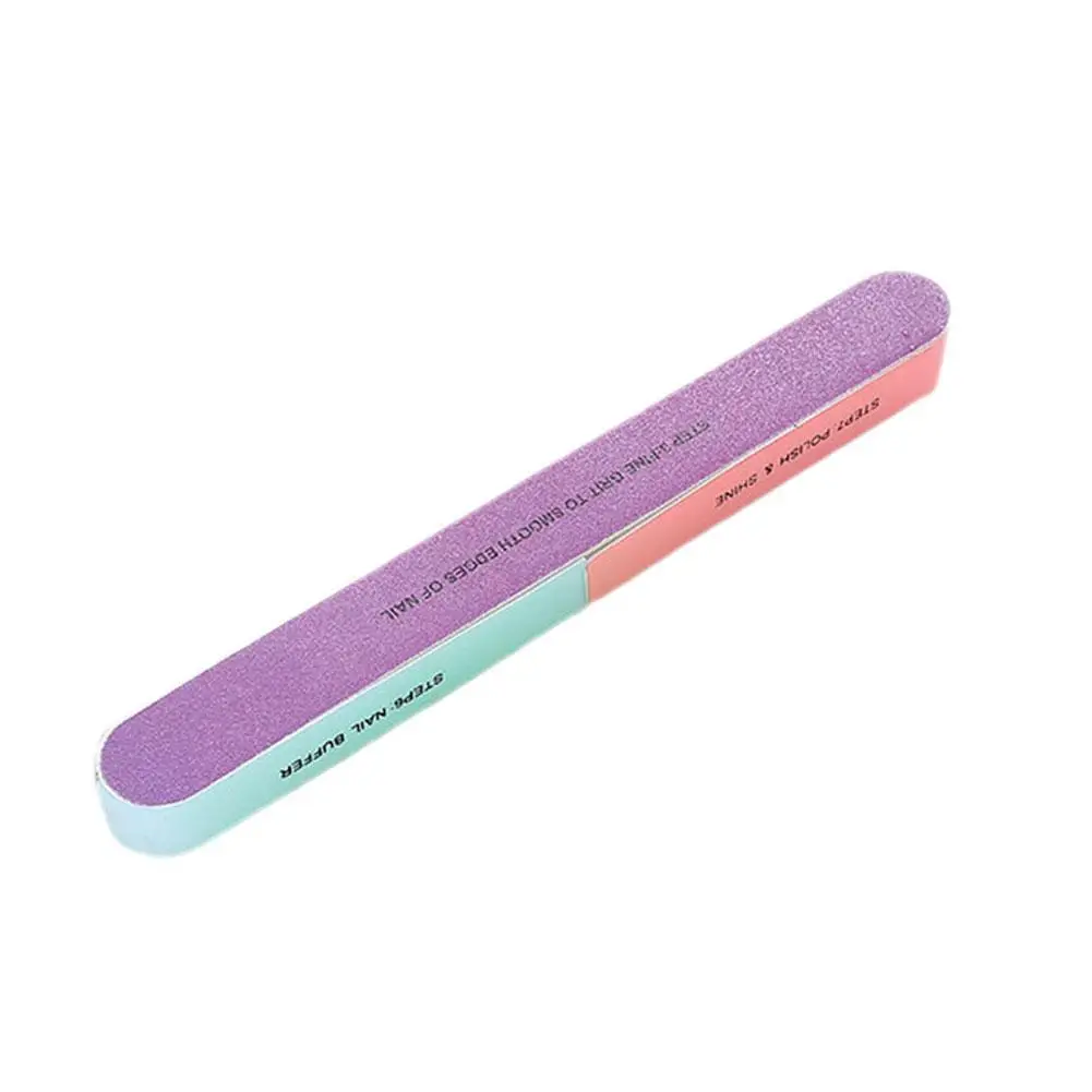 Colorful Sponge Nail Art Files 100/180 Professionel Board Boat Buffers Nail Emery Block Manicure Buffer Grinding D5Q7