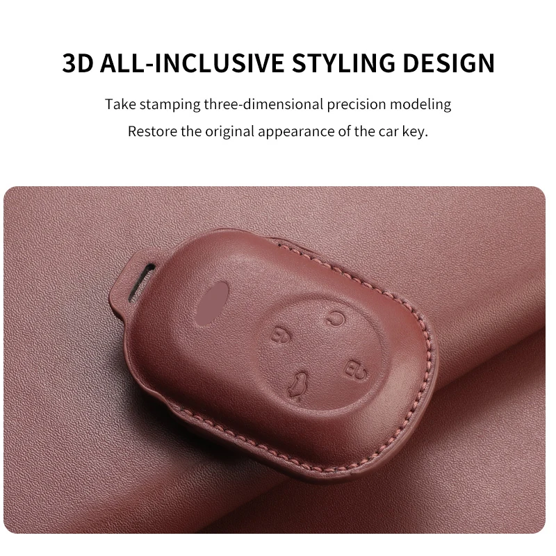 يناسب شيري فولوين T8 T9 T10 A8L A9L الجلود مفتاح السيارة Csae غطاء الذكية بدون مفتاح حامي حامل قذيفة Keychin اكسسوارات السيارات