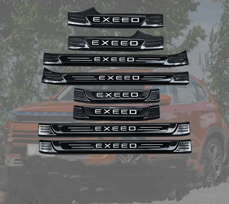 

For CHERY EXEED LX 2019-2022 stainless steel car threshold guard trunk threshold guard plate anti-scratch protection car styling