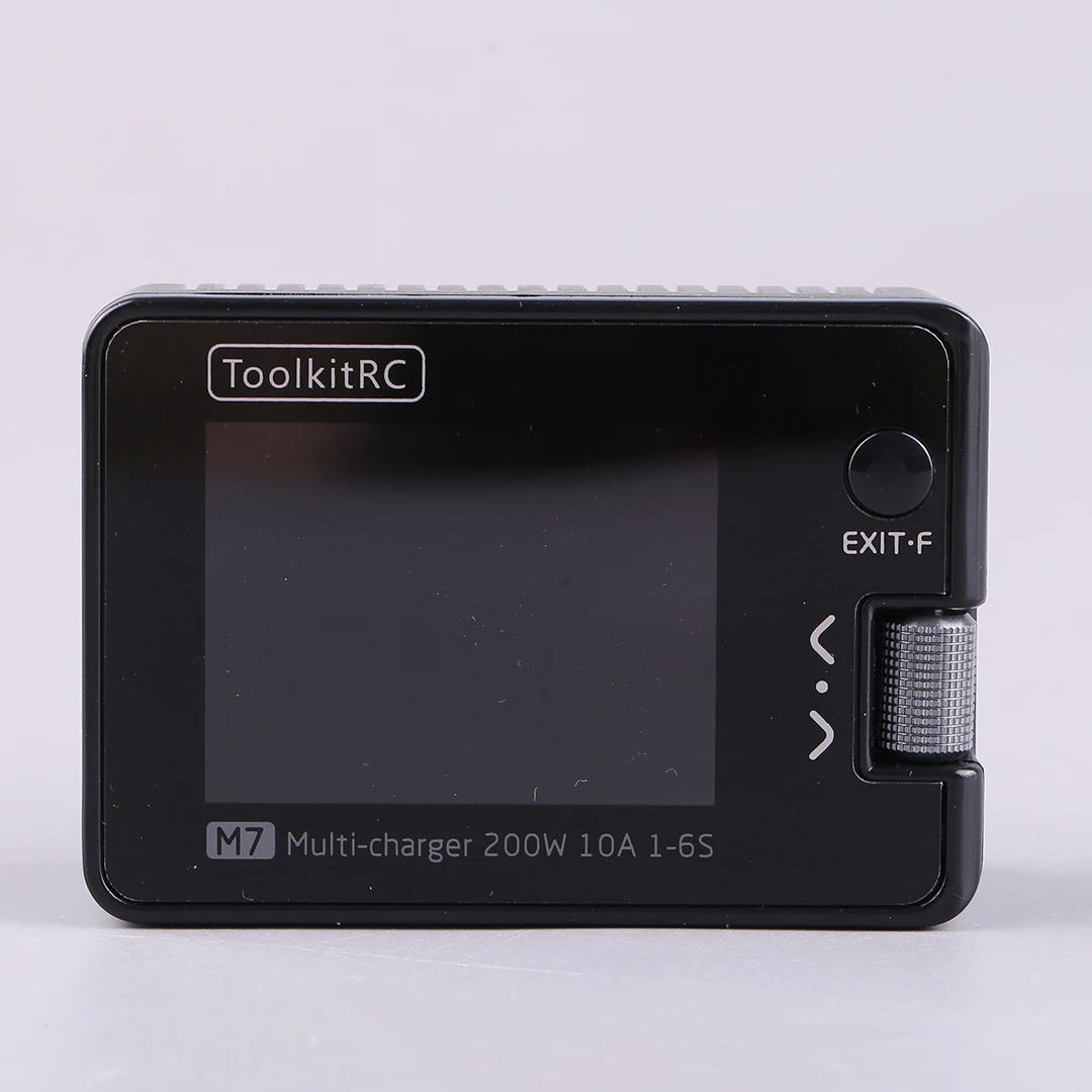 ToolkitRC M7 200W 10A DC Balance Charger Discharger for 1-6S Lipo Battery With Voltage Servo Checker ESC Tester Receiver LCD IPS