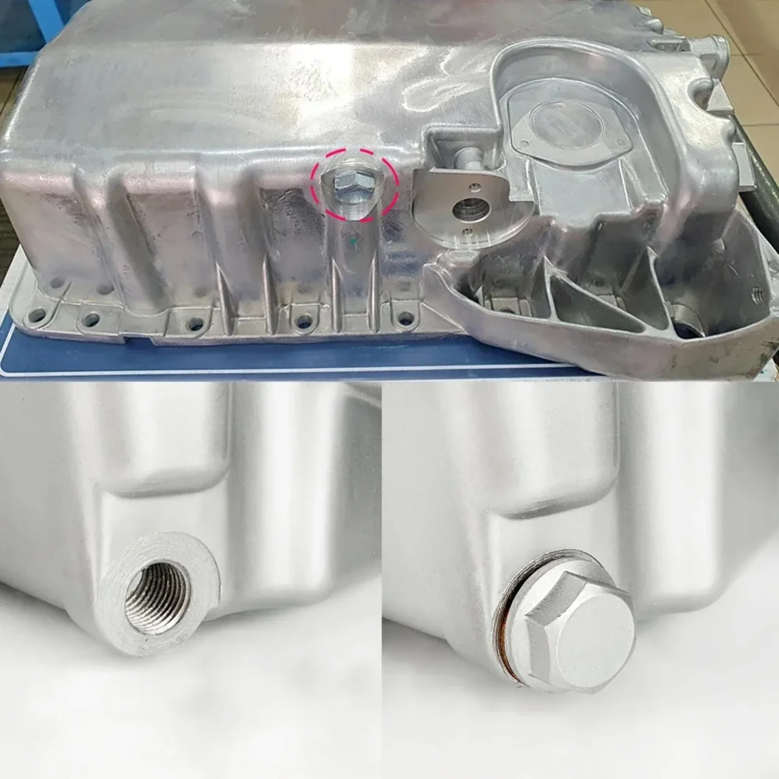 5/10 pçs carro motor cárter de óleo plug m14x1.5x22 dreno vedação arruela rosca para skoda fabia 6y nj octavia 1u 1z 5e 1996 2017