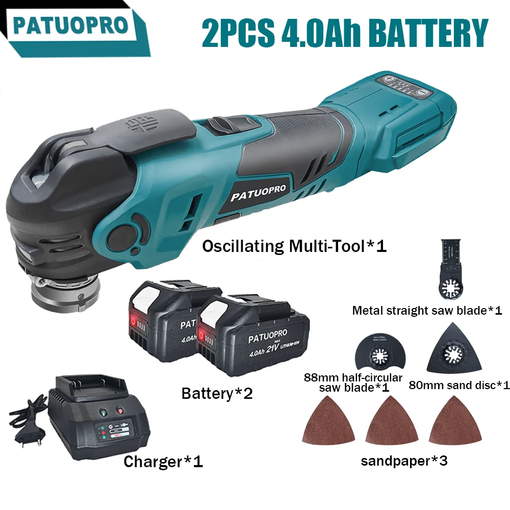 

Brushless Cordless Oscillating Multi Function Tool Electric Saw Trimmer Shovel Woodworking Cutter Machine For Makita 18V Battery