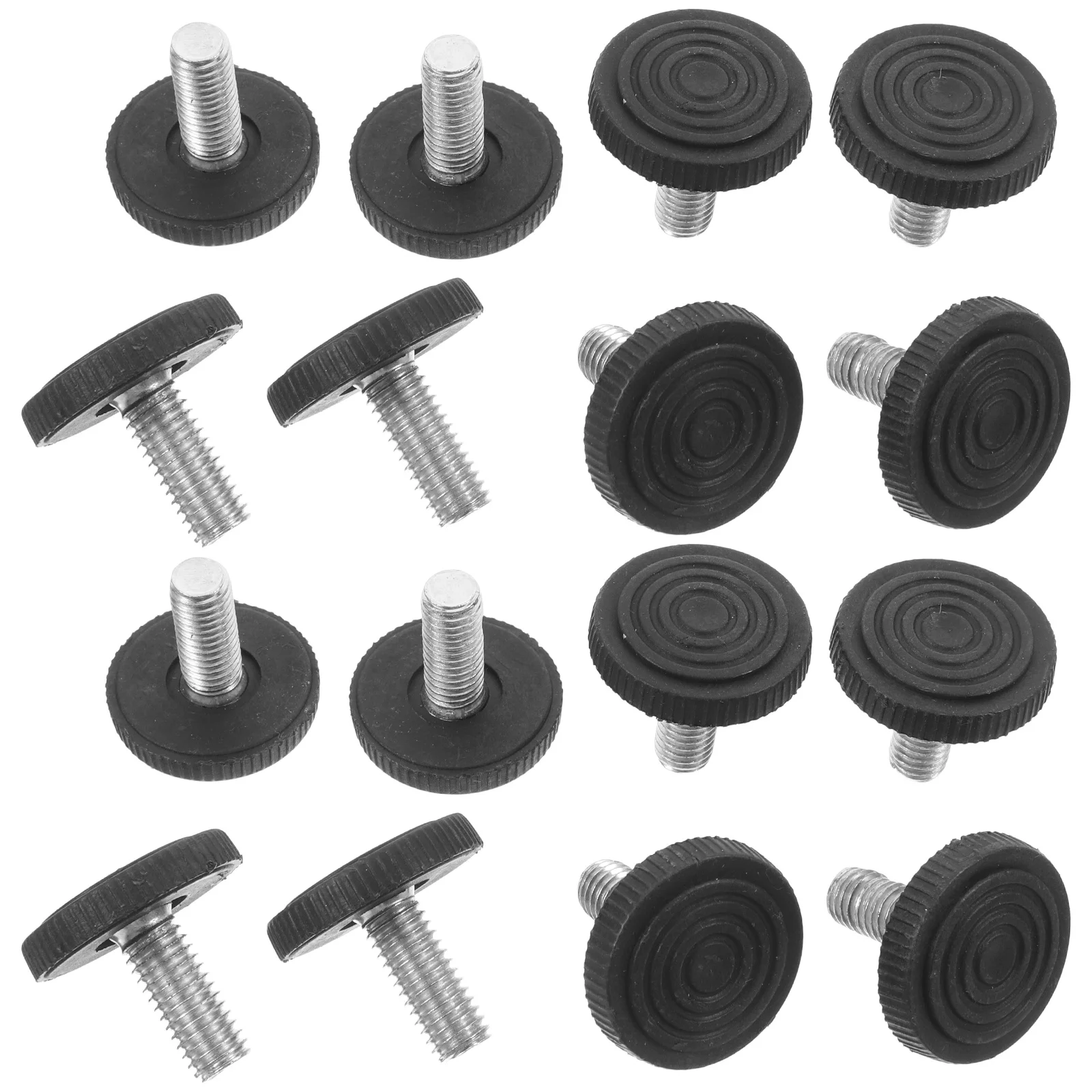 

24Pcs Adjustable Furniture Levelers Threaded Leg Levelers Screw-in Feet for Table Chair Cabinet Desk Anti-Wobble Floor Protector