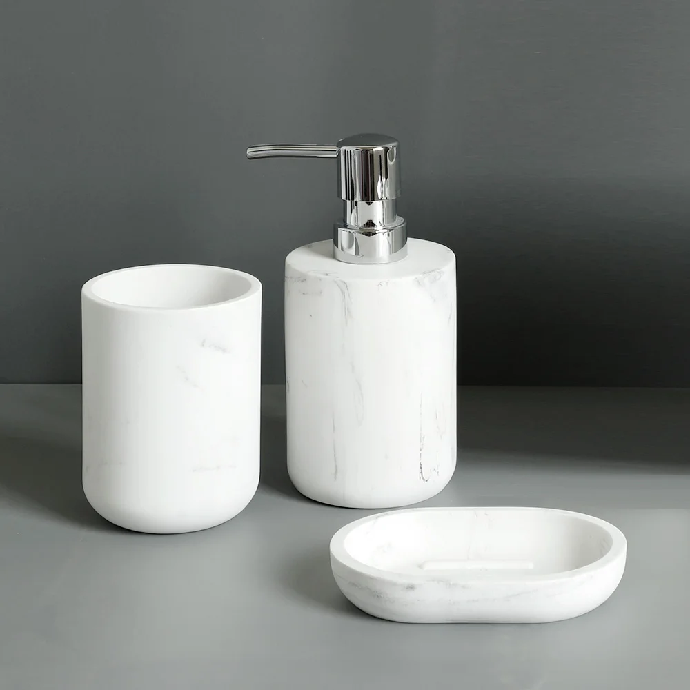 Bathroom Accessories Bath Soap Dispenser Toothbrush HolderToothbrush Cup Soap Dish for Decorative Countertop