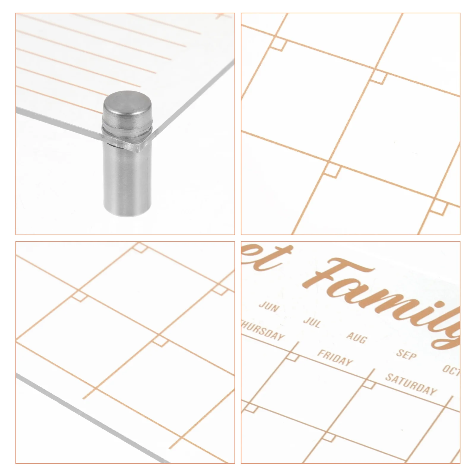 

1 Set Acrylic Monthly Weekly Plan Board Clear Dry Erase Note Board For Office Kitchen Fridge Calendar Organizer Reusable Digital