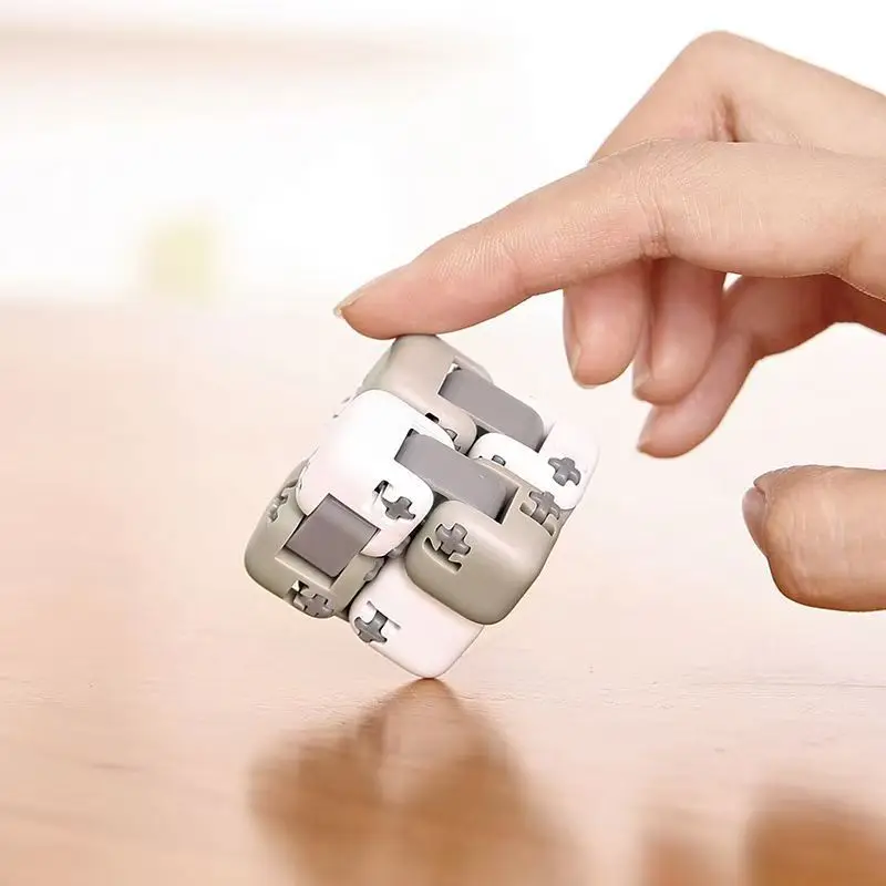 Xiaomi Mitu سبينر اللبنات الملونة إصبع تململ الضغط لعبة لغز تجميع مكعب إصبع سبينر لون عشوائي #5