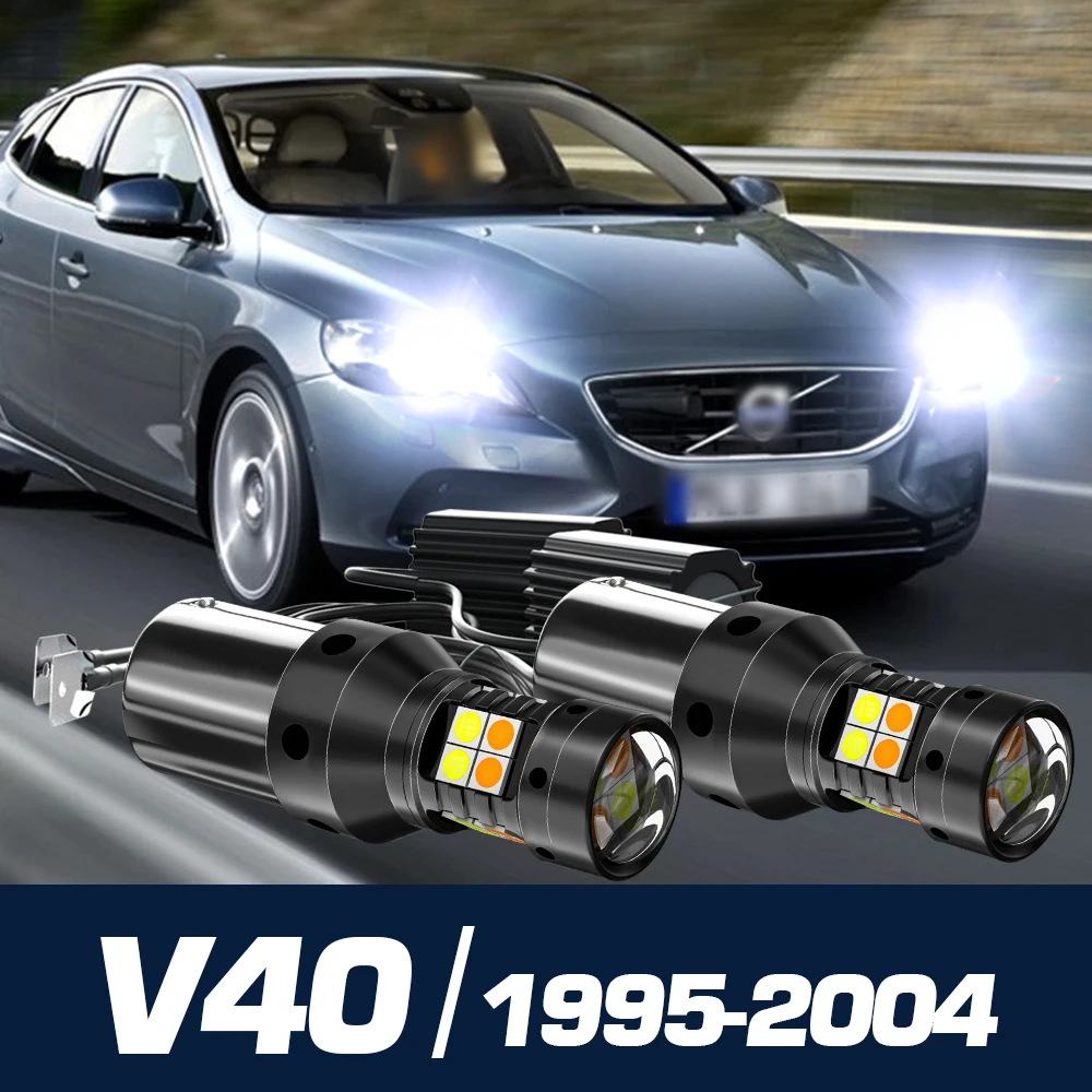 

2x LED Dual Mode Turn Signal+Daytime Running Light Canbus Accessories DRL For Volvo V40 1995-2004 1998 1999 2000 2001 2002 2003