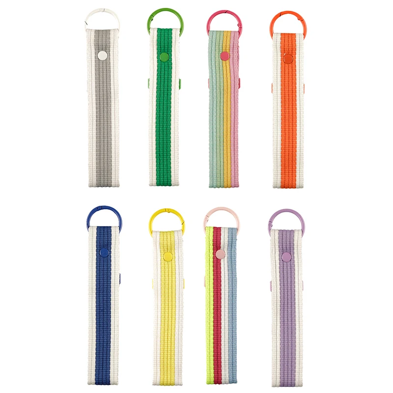 Canvas Strap Keychain Lanyard For Mobile Phone Wallet Car Keys Holder Keyring Key Chain Wrist Strap Baggage Tag Pendant