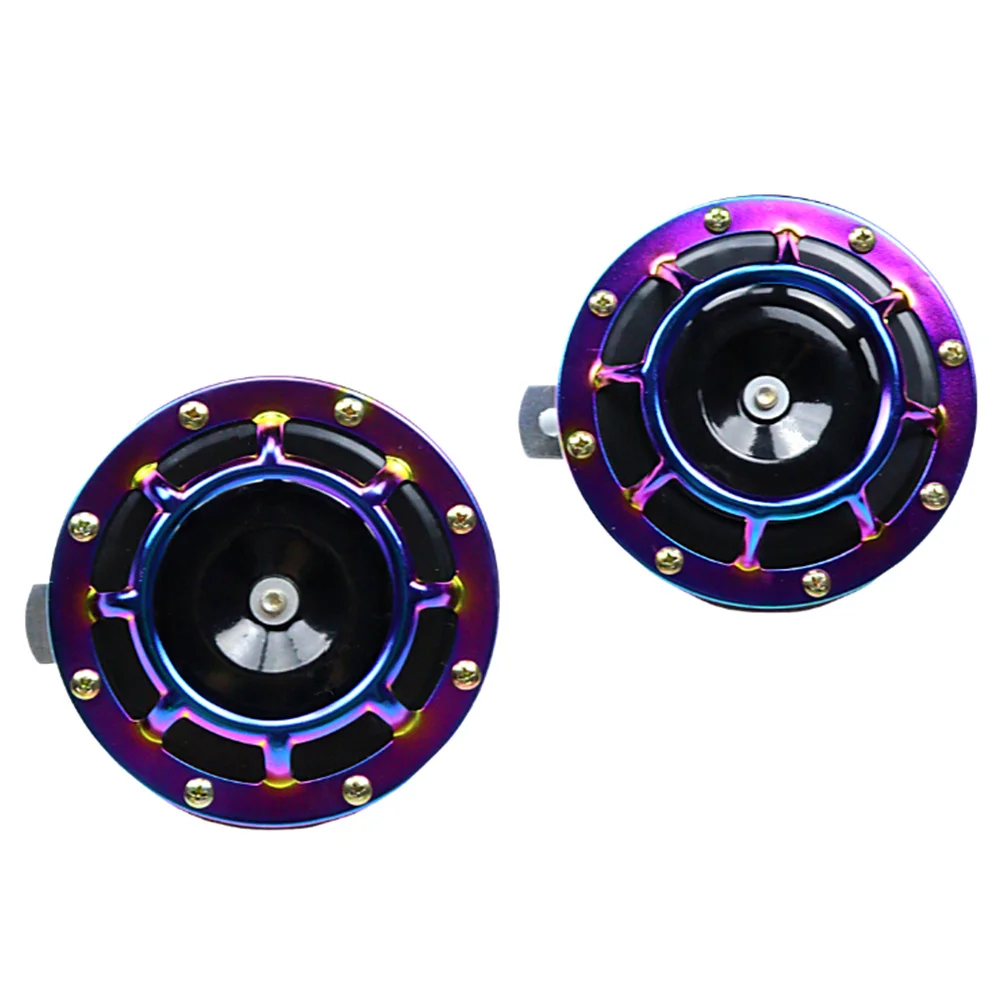 

1 пара электрических супер громких автомобильных труб, воздушный звуковой сигнал для автомобиля, мотоцикла, универсальный звуковой сигнал для автоматической модификации, звуковой сигнал