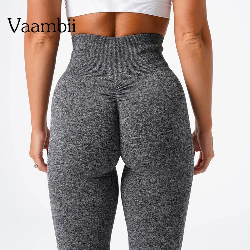Scrunch Bum Tights Yoga Pants Leggings Women Seamless Sports Yoga Pant High Waist Ribbed Gym Clothes Fitness Workout Wear