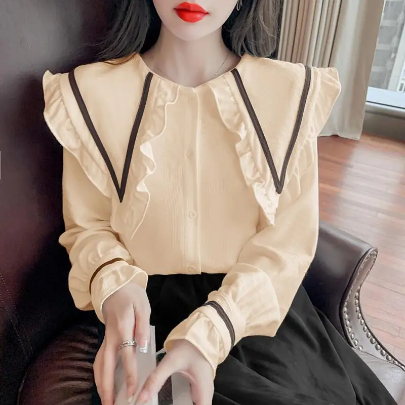 Boutonné chemises et chemisiers pour femmes nouveauté 2025 tunique Simple pas cher élégant nouveaux vêtements tendance luxe concepteur lâche femme haut