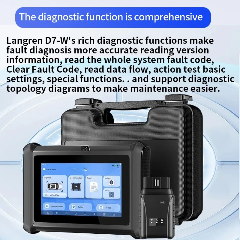أداة تشخيص أعطال السيارات D7W كاشف OBD من سلسلة المركبات بأكملها