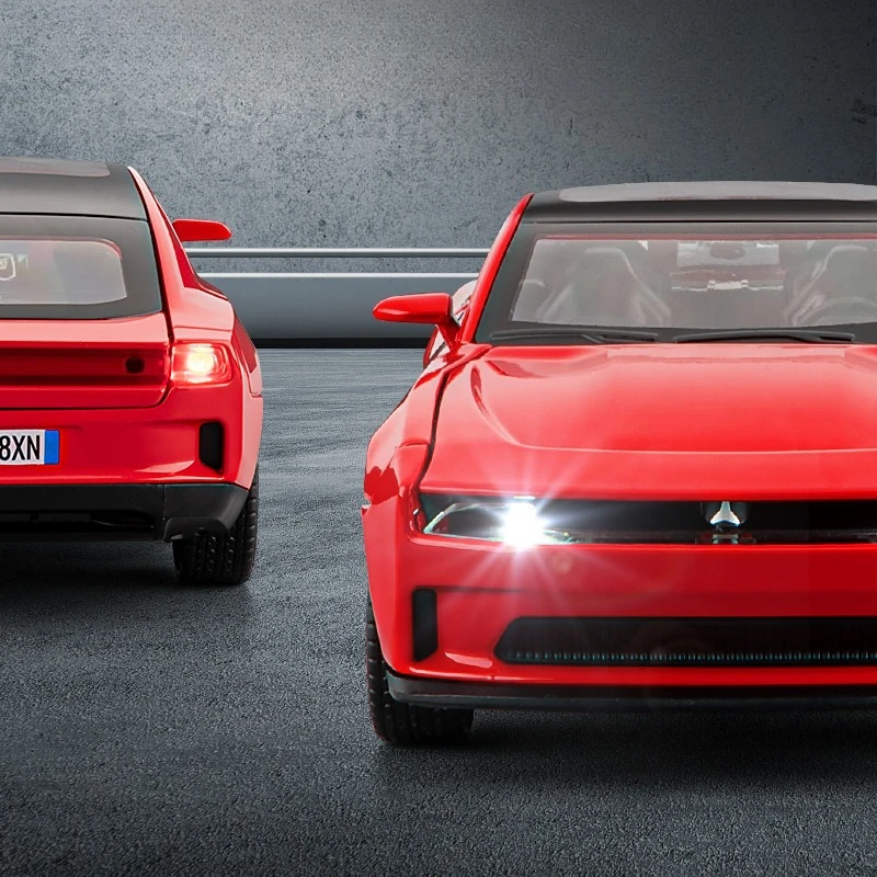 1:32 Dodge SRT Hellcat nueva energía alta simulación Diecast Metal aleación modelo coche sonido luz tirar hacia atrás colección niños juguetes regalos