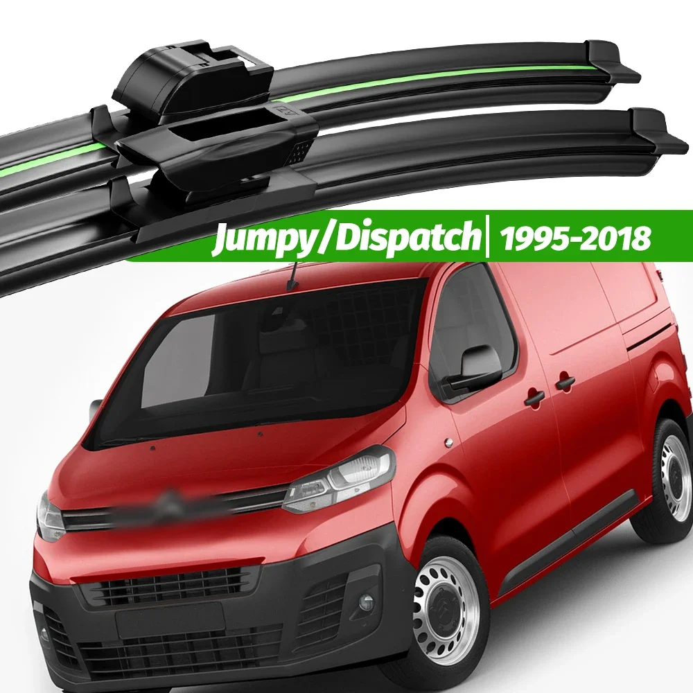 For Citroen Jumpy Dispatch 1995-2018 2pcs Front Windshield Wiper Blades 2000 2007 2009 2012 2015 Windscreen Window Accessories