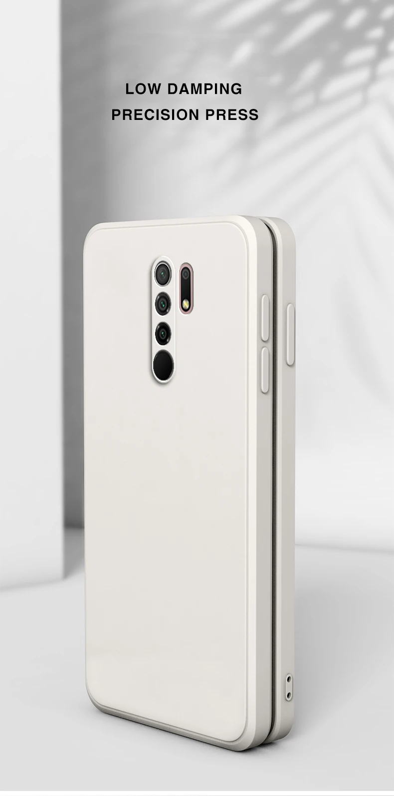 Original Square Liquid Silicone Case for Xiaomi Redmi 9 9A 9i 9T Power Camera Protective Cute Phone Back Cover Redmi9 T Fundas