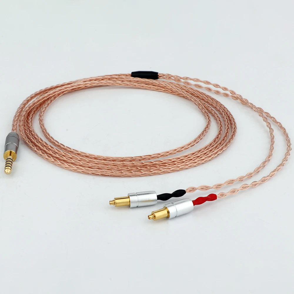 

Preffair 4Pin XLR 4.4 2.5 mm Balanced 3.5 6.35 16 Core OFC Silver Plated Earphone Cable For SRH1540 SRH1840 SRH1440