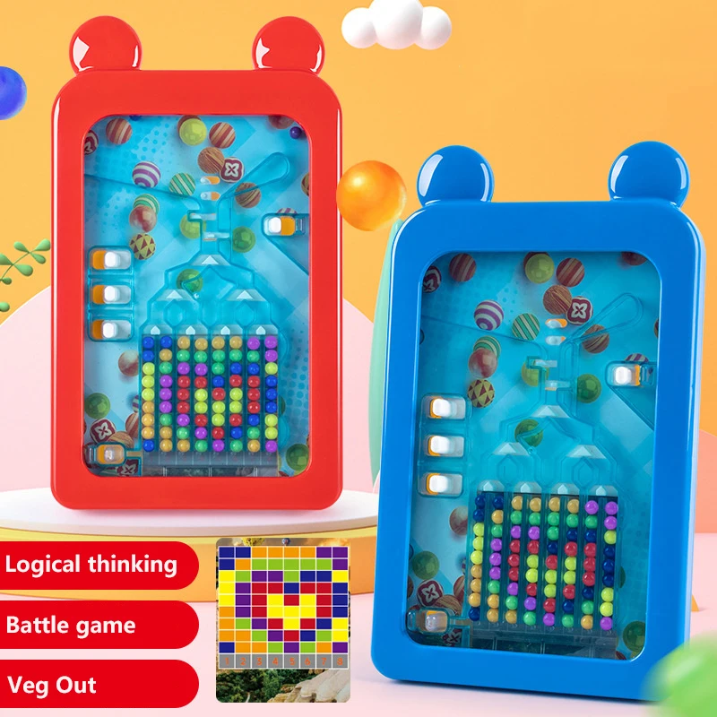Kids Puzzle Magic Bean Logic Thinking Training Rollerball Maze Toys Parent-child Interactive Palm Multiplayer Battle Table Games