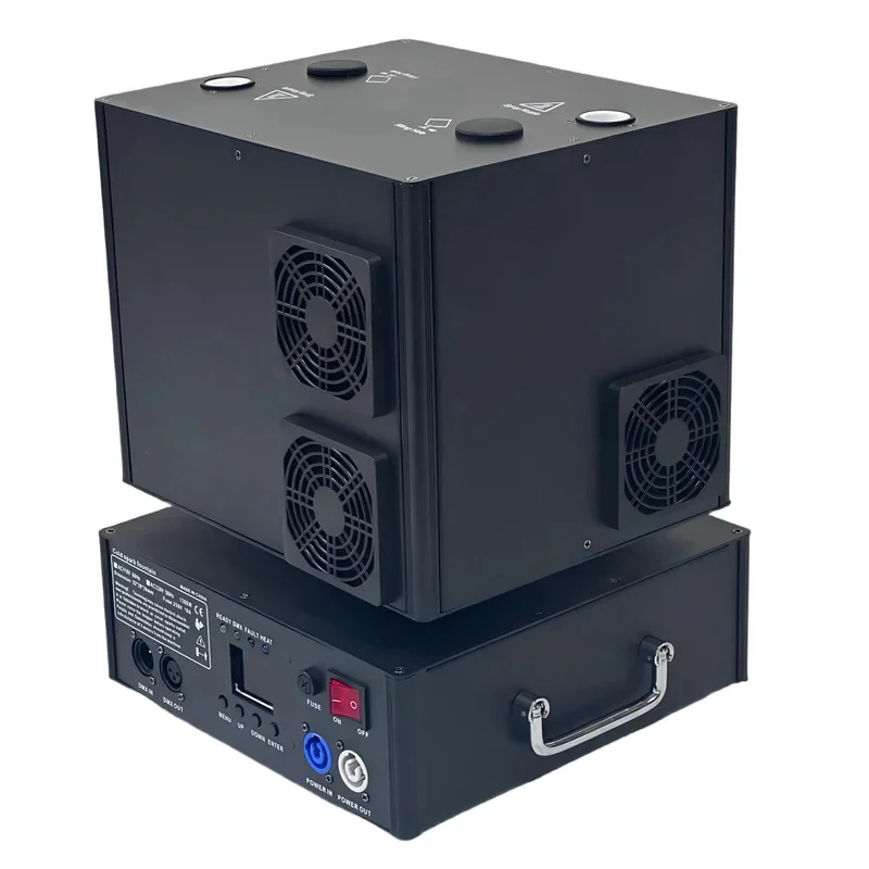 New Hot 00W Double-Hole Rotation Cold hine Remote Control Stage Metal DMX Wedding Parti