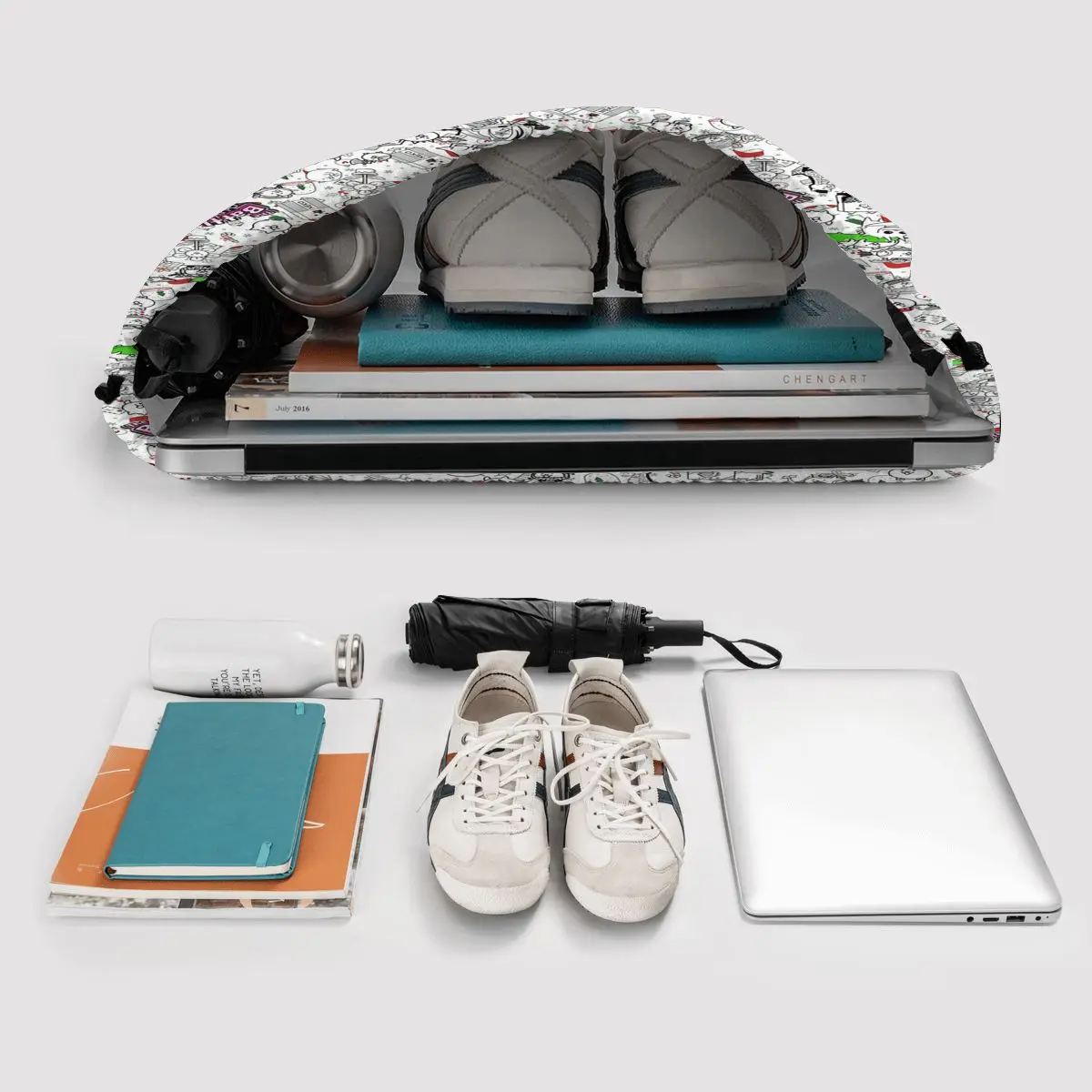 حقائب ظهر Battle Cats كاجوال محمولة برباط حقيبة تخزين حقائب كتب للسفر والمدرسة #5