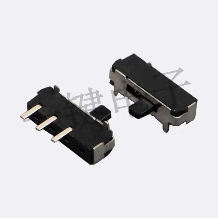 50PCS/MSKT-12D18A SMD small toggle element 3-pin 2-gear toggle switch Mini left reset white, black