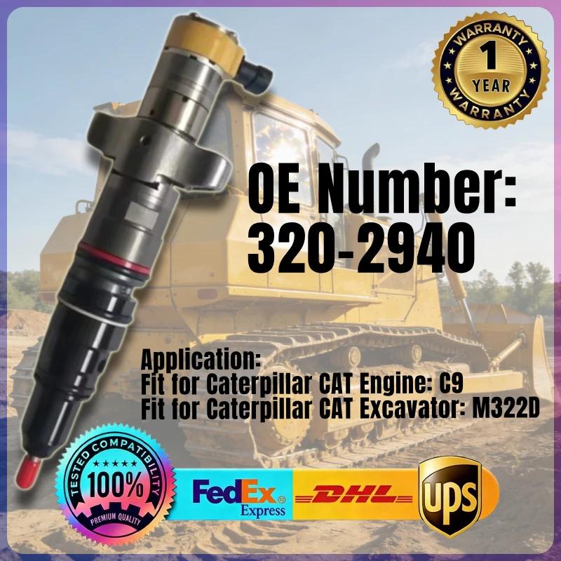 

Топливная форсунка 320-2940 3202940 для двигателя Caterpillar CAT C9, экскаватора M322D