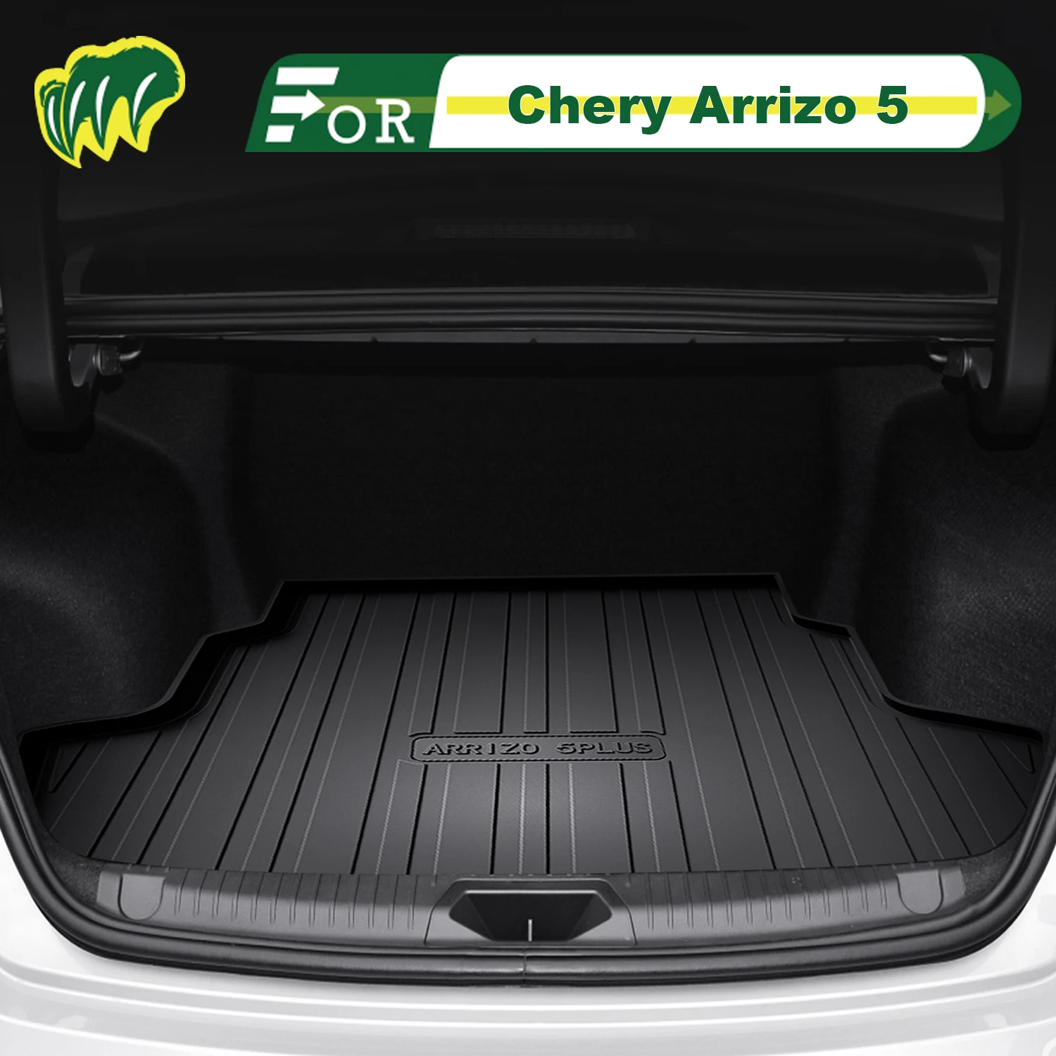 

Для Chery Arrizo 5 PLUS/PRO 2016-2025 TPE индивидуальный коврик для багажника автомобиля всесезонный коврик для багажника 3D-образный коврик для багажника задний багажник