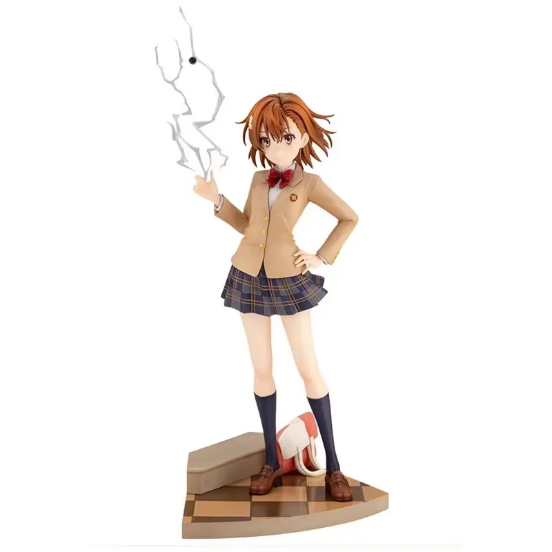 Oryginał 100%: Toaru Kagaku No Railgun Misaka Mikoto 15-rocznica PVC figurka figurka Anime kolekcjonerska zabawki lalki prezent