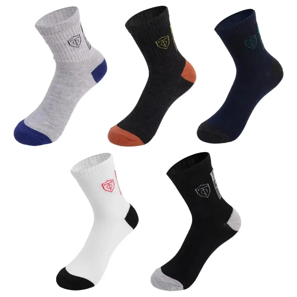 5/10 Pairs Breathable Cotton Sports Stockings Men Bamboo Fiber Autumn Winter Men Socks Sweat Absorption Deodorant Business Sox