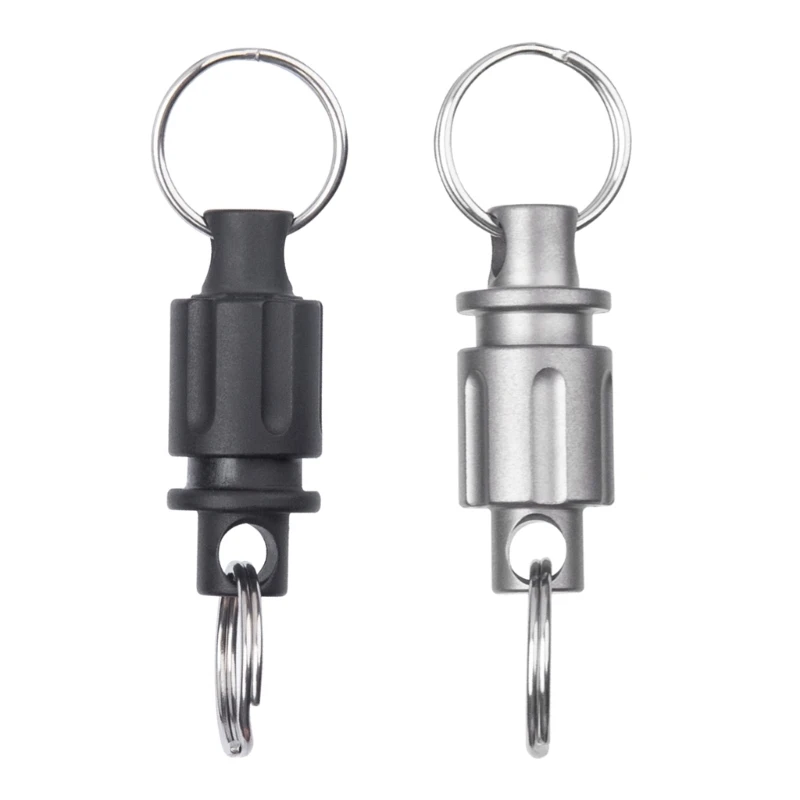 11UE Alloy Quick Release Keychain Detachable Pull Apart Keyrings Universal Rotary Buckle Camping Accessories