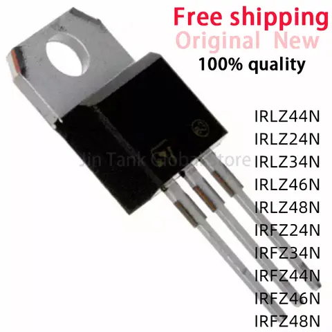 (10piece)100% nuevo IRLZ44N IRLZ24N IRLZ34N IRLZ46N IRLZ48N IRFZ24N IRFZ34N IRFZ44N IRFZ46N IRFZ48N TO-220 Chipset
