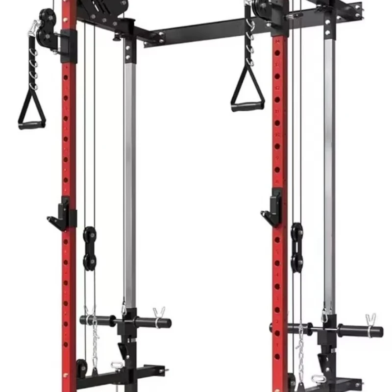 

New Foldable Wall Mounted Squat Rack Folding Cable Rack Gym Fitness Equipment Fitness Fitness Equipment