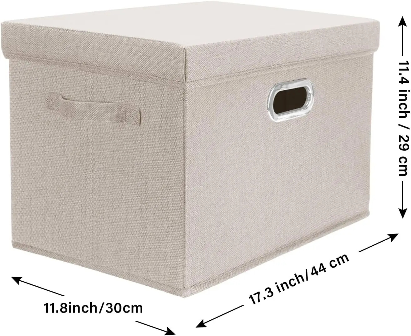 Large Collapsible Storage Bins with Lids, Organization Bins for Closet Storage, Clothes Storage, Folding Storage Box with Lids