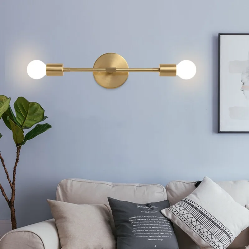 Modern 2-Light Nordic Wall Lamp Sconce Light Fixtures Home Appliance Corridor Stairs Living Room Bedroom Lamps Official-website