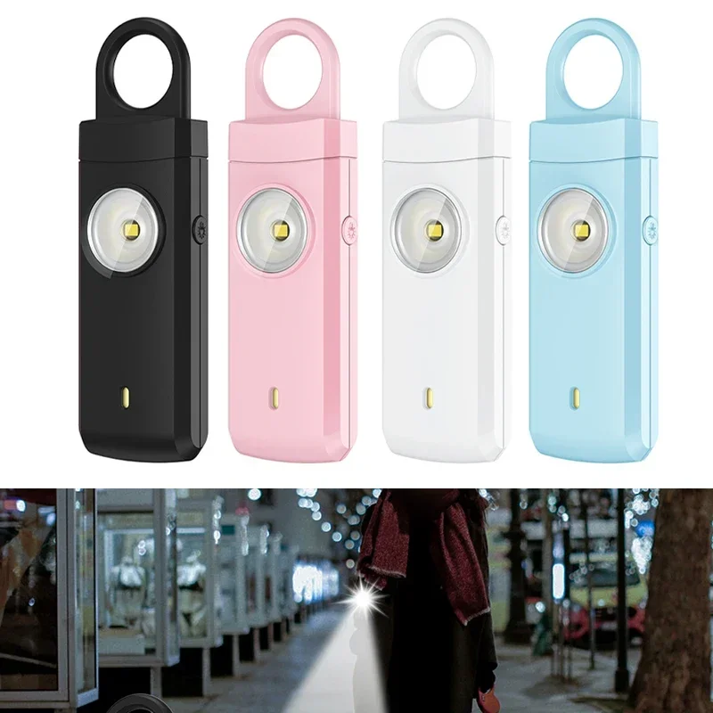 Easily Portable Personal Security Tool Rechargeable Alarm on a Keychain With High Decibel Output & SOS Feature