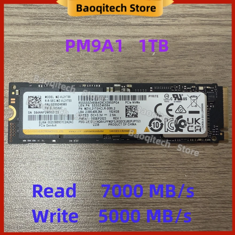 NEW PM9A1 1TB  2280 NVME  Gen4 x4 M.2 1024GB Computer M.2 SSD  Read 7000MB/s Solid State Drive 512GB FOR Samsung