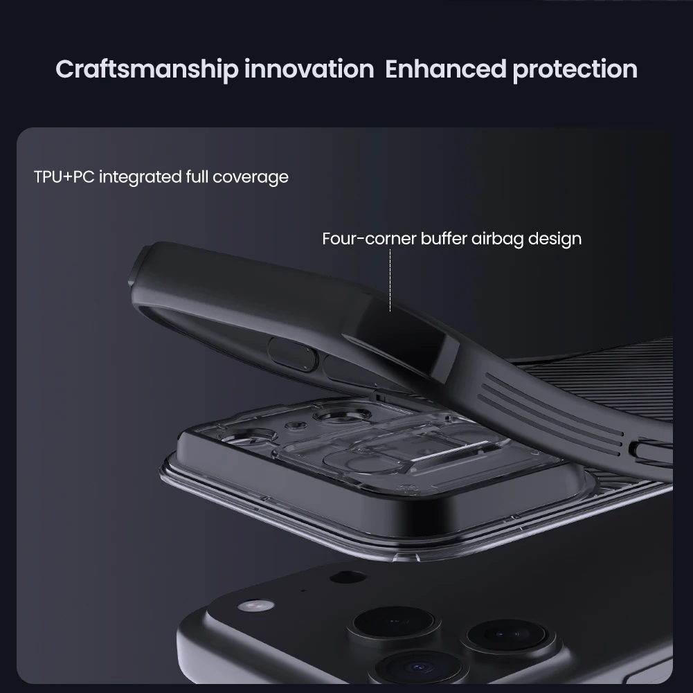 Für iPhone 17 Pro Hülle NILLKIN Fitted Case Camshield Hochwertige Schutzhülle mit Linsenschutz – Detail 6